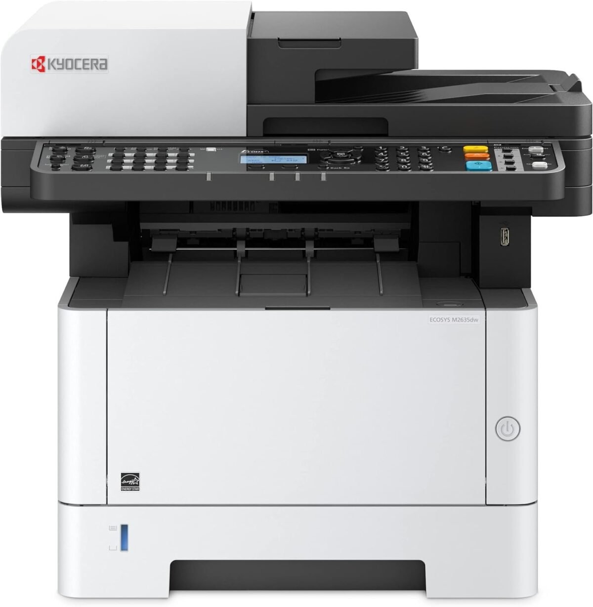 Kyocera ECOSYS M2635dw All-in-One Monochrome Laser Printer (Print/Copy/Scan/Fax) Ethernet, USB, Wireless & Wi-Fi Direct (1102S22US0) - Image 1