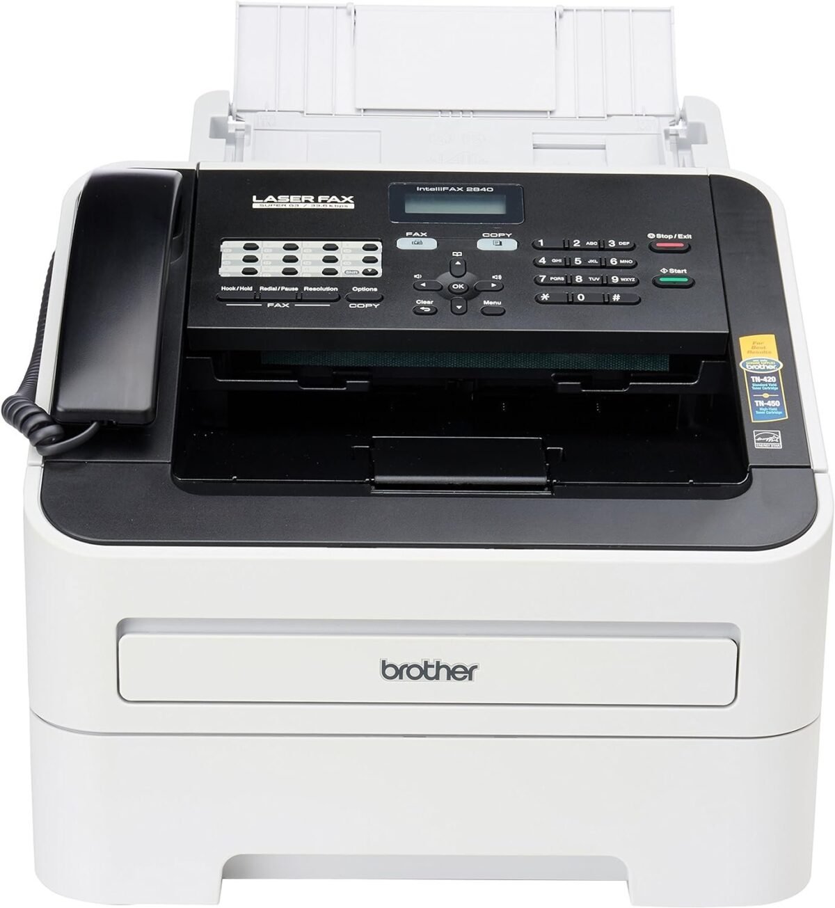 Brother IntelliFAX 2840 Monochrome Laser Fax Machine (FAX-2840) - Image 1