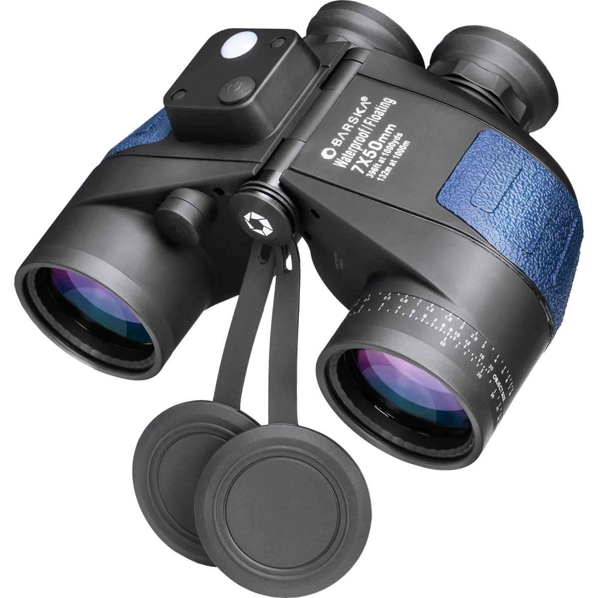 BARSKA (AB10798) 7x50mm Deep Sea Floating Waterproof Range Finding Compass Reticle Binoculars - Image 1