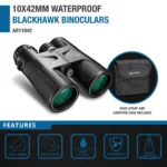 BARSKA (AB11842) 10x42mm Blackhawk Waterproof Binoculars - Image 4