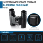 BARSKA (AB11844) 10x25mm Blackhawk Compact Waterproof Binoculars - Image 7