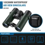 BARSKA (AB12520) 10x26mm Air View Waterproof Open Bridge Binoculars - Image 2