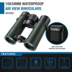 BARSKA (AB12524) 10x34mm Air View Waterproof Open Bridge Binoculars - Image 3