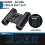 BARSKA (AB13273) 8x21mm Lucid View Compact Binoculars, 2nd Gen - Image 2