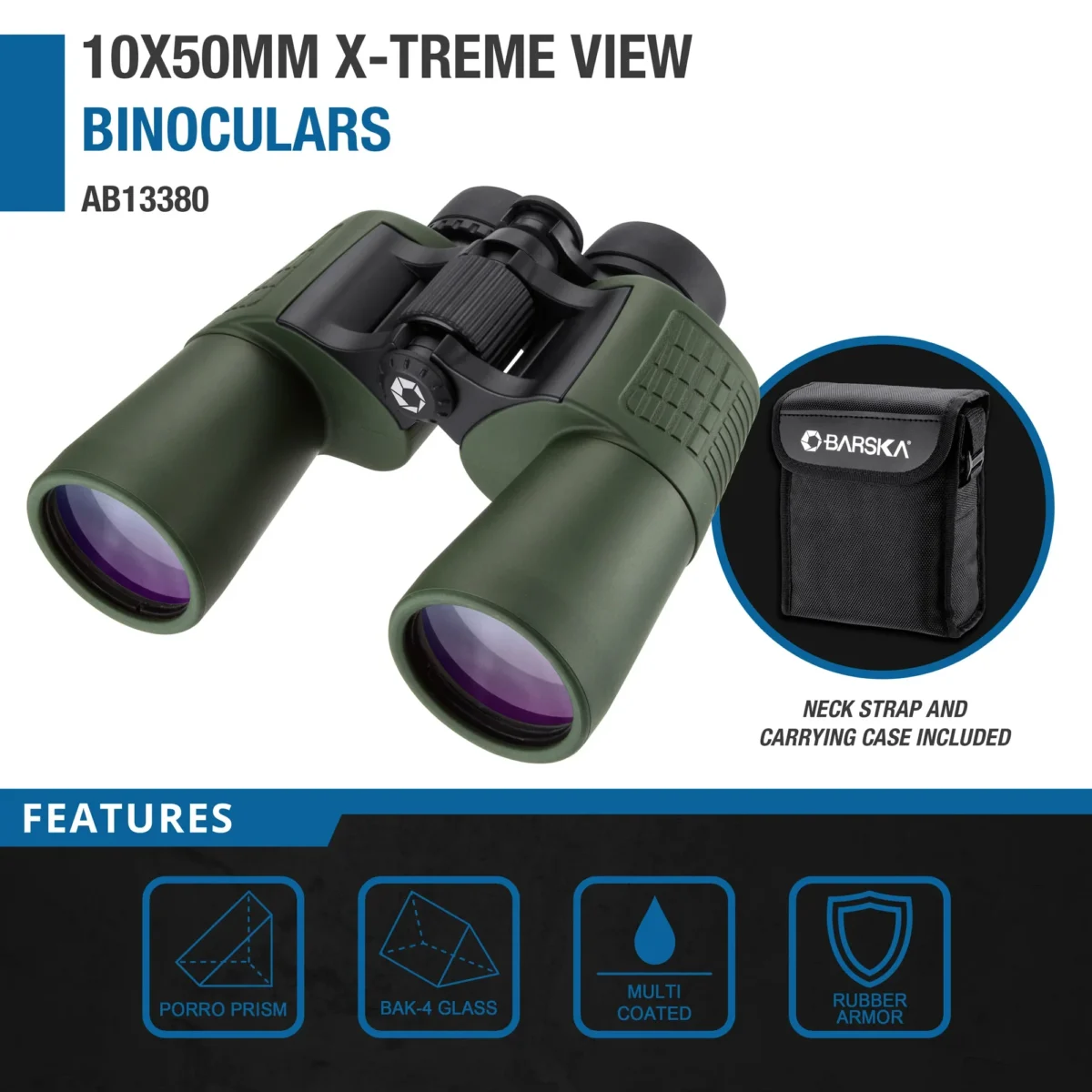 BARSKA (AB13380) 10x50mm X-Treme View Binoculars  - Image 7