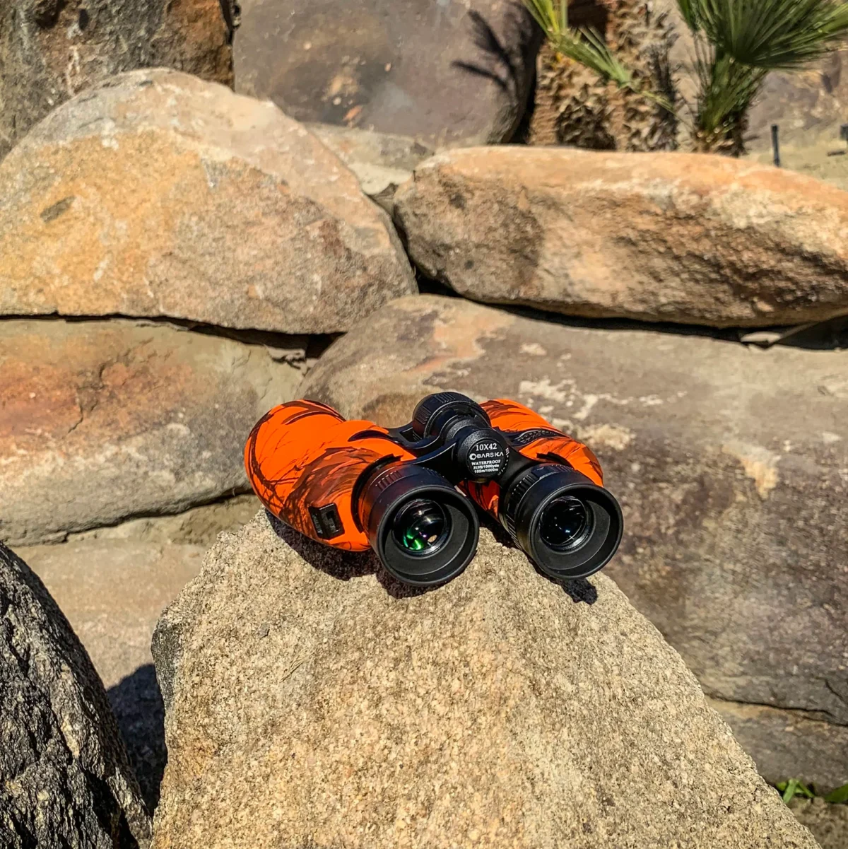BARSKA (AB13437) 10x42mm Crossover Waterproof Binoculars, Mossy Oak Blaze Camo - Image 2