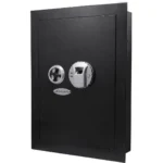 BARSKA (AX13034) 0.52 Cu. ft Black Biometric Wall Safe, Right/Left Opening