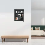 BARSKA (AX13034) 0.52 Cu. ft Black Biometric Wall Safe, Right/Left Opening - Image 7