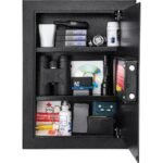 BARSKA (AX13034) 0.52 Cu. ft Black Biometric Wall Safe, Right/Left Opening - Image 16