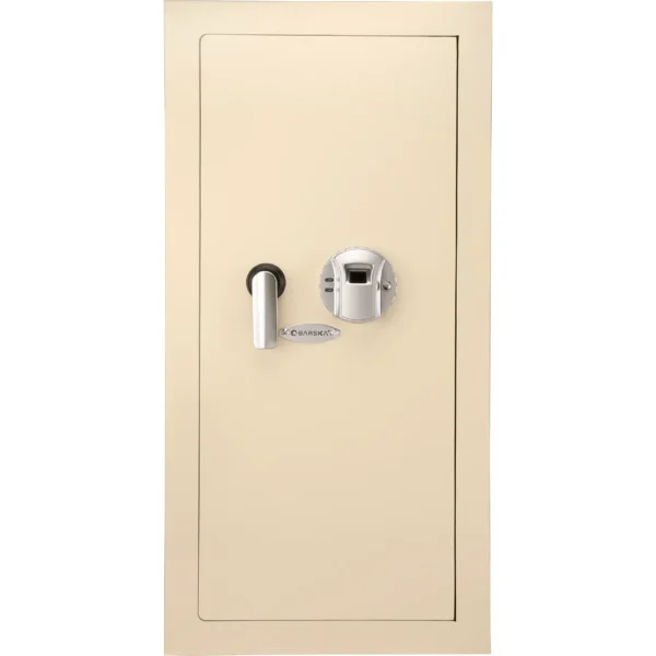 BARSKA (AX12408) Large Beige Biometric Wall Safe, Right/Left Opening
