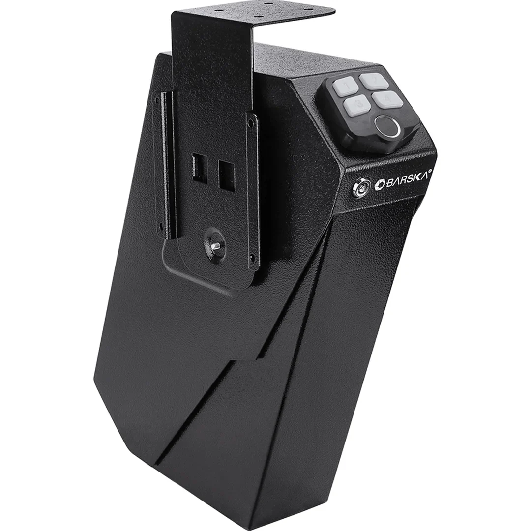 AX13092_1.webp BARSKA (AX13092) Quick Access Biometric Keypad Handgun Desk Safe - Image 1