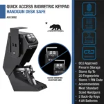 BARSKA (AX13092) Quick Access Biometric Keypad Handgun Desk Safe - Image 3