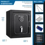 BARSKA (AX13102) FV400 FireVault Fireproof Keypad Security Safe  - Image 5