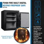 BARSKA (AX13102) FV400 FireVault Fireproof Keypad Security Safe  - Image 4