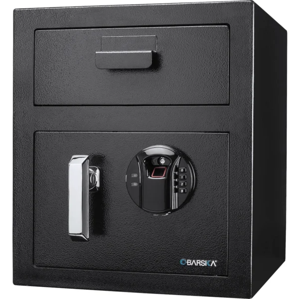 BARSKA (AX13108) 0.72 Cu. ft Biometric Keypad Depository Safe