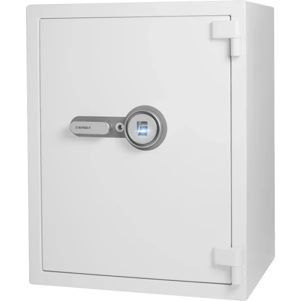 BARSKA (AX13496) 4.48 Cu. ft Biometric Fireproof Security Safe, White