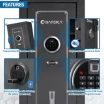 BARSKA (AX13646) 5.51 Cu. ft Quick Access 10 Rifle Biometric Keypad Rifle Safe - Image 4