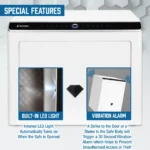BARSKA (AX13938) Diamond 0.92 Cu. ft Touchscreen Biometric Keypad Security Safe - Image 4