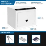 BARSKA (AX13938) Diamond 0.92 Cu. ft Touchscreen Biometric Keypad Security Safe - Image 5