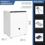 BARSKA (AX13940) Diamond 2.4 Cu. ft Touchscreen Biometric Keypad Security Safe - Image 5