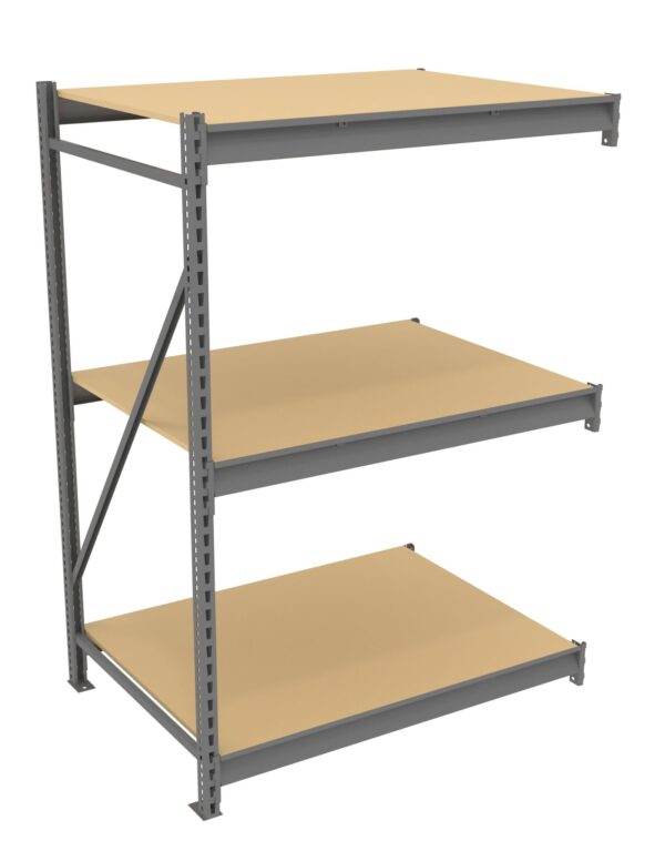 Tennsco (BU-483672PA) Bulk Storage Rack Adder Unit With Particleboard Decking