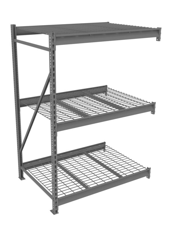 Tennsco (BU-483672WA) Bulk Storage Rack Adder Unit With Wire Decking