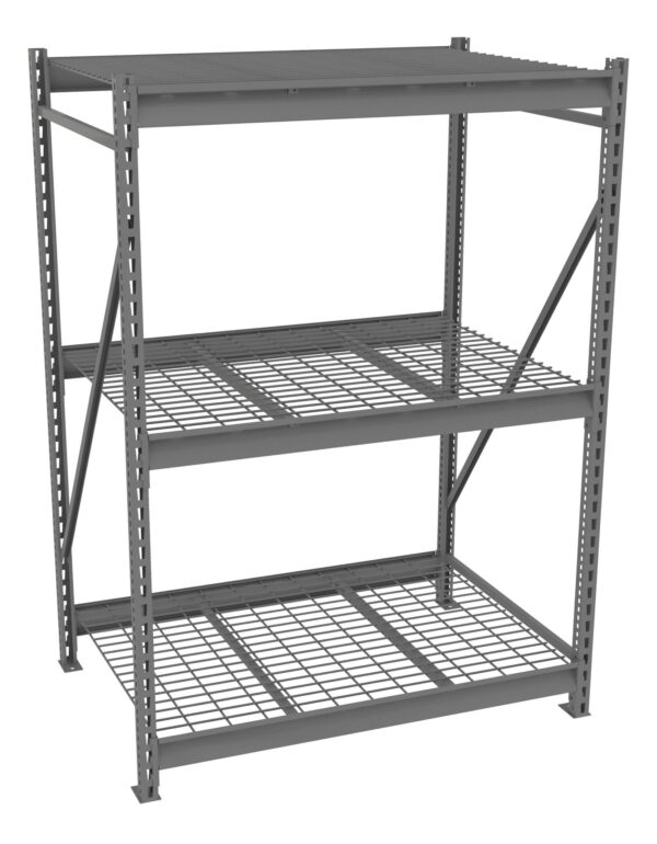 Tennsco (BU-483672WS) Bulk Storage Rack Starter Unit With Wire Decking