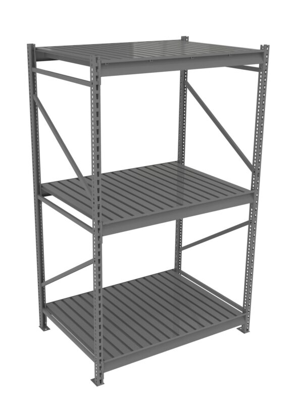 Tennsco (BU-483684CS) Bulk Storage Rack Starter Unit With Corrugated Decking