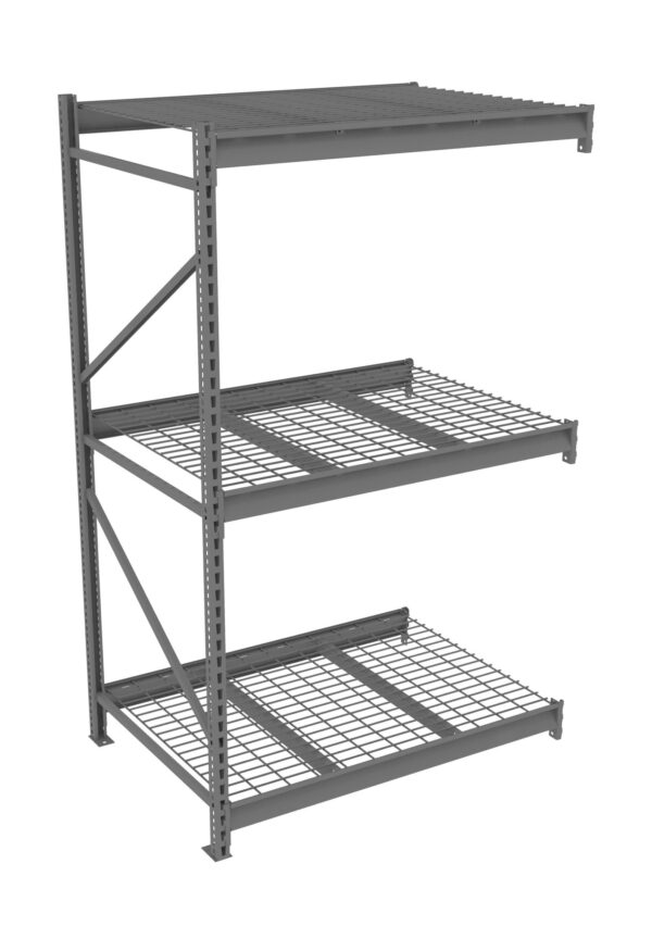 Tennsco (BU-483684WA) Bulk Storage Rack Adder Unit With Wire Decking