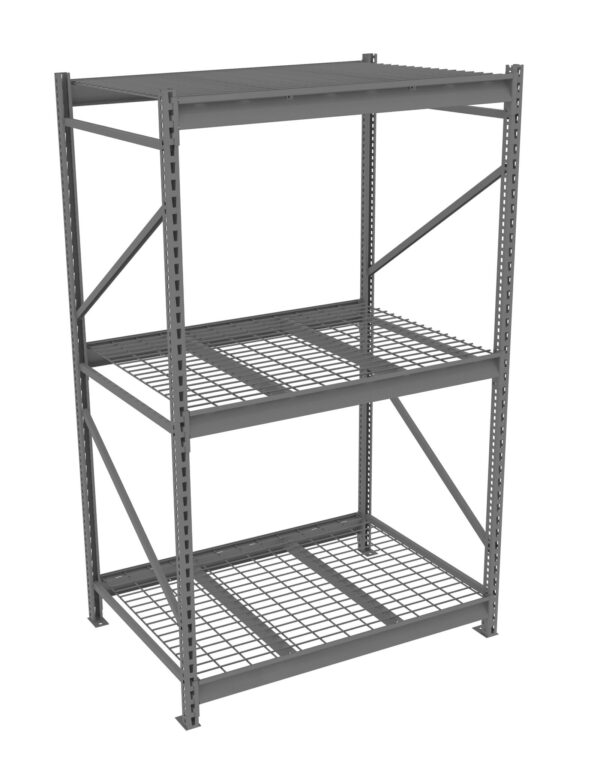 Tennsco (BU-483684WS) Bulk Storage Rack Starter Unit With Wire Decking