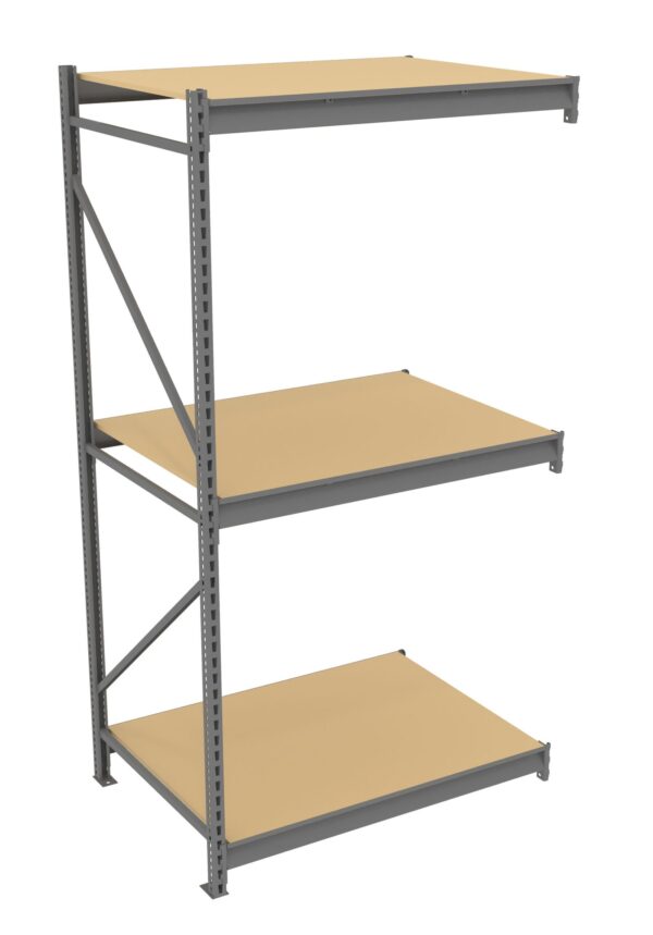 Tennsco (BU-483696PA) Bulk Storage Rack Adder Unit With Particleboard Decking