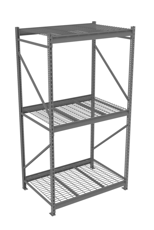 Tennsco (BU-483696WS) Bulk Storage Rack Starter Unit With Wire Decking