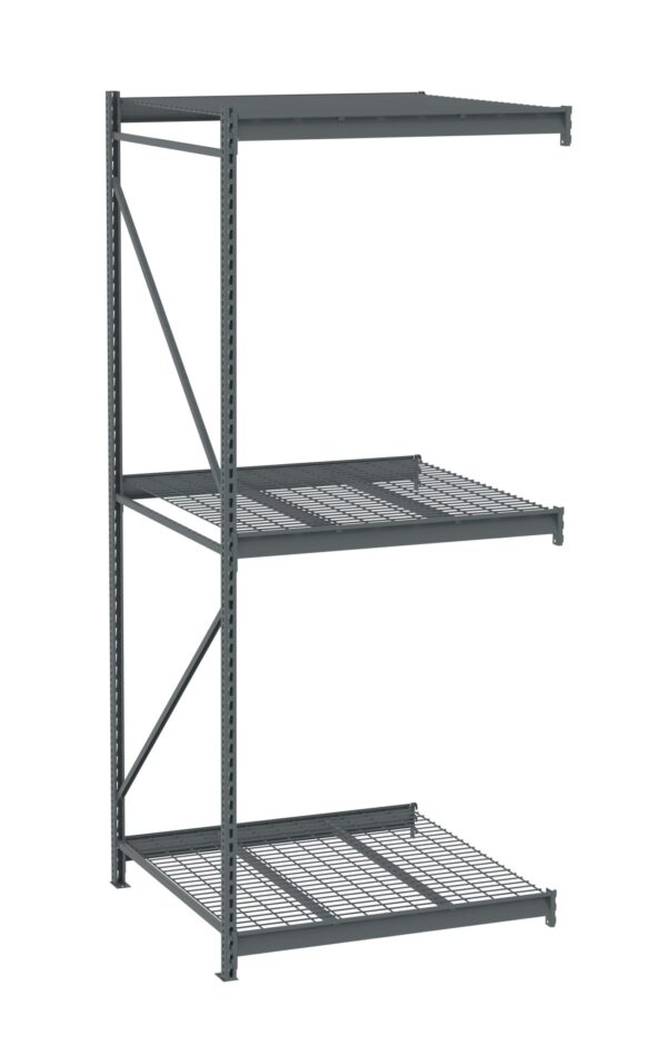 Tennsco (BU-4848120WA) Bulk Storage Rack Adder Unit With Wire Decking