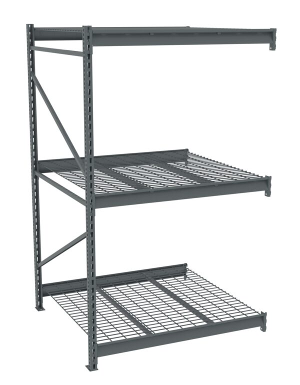 Tennsco (BU-484884WA) Bulk Storage Rack Adder Unit With Wire Decking