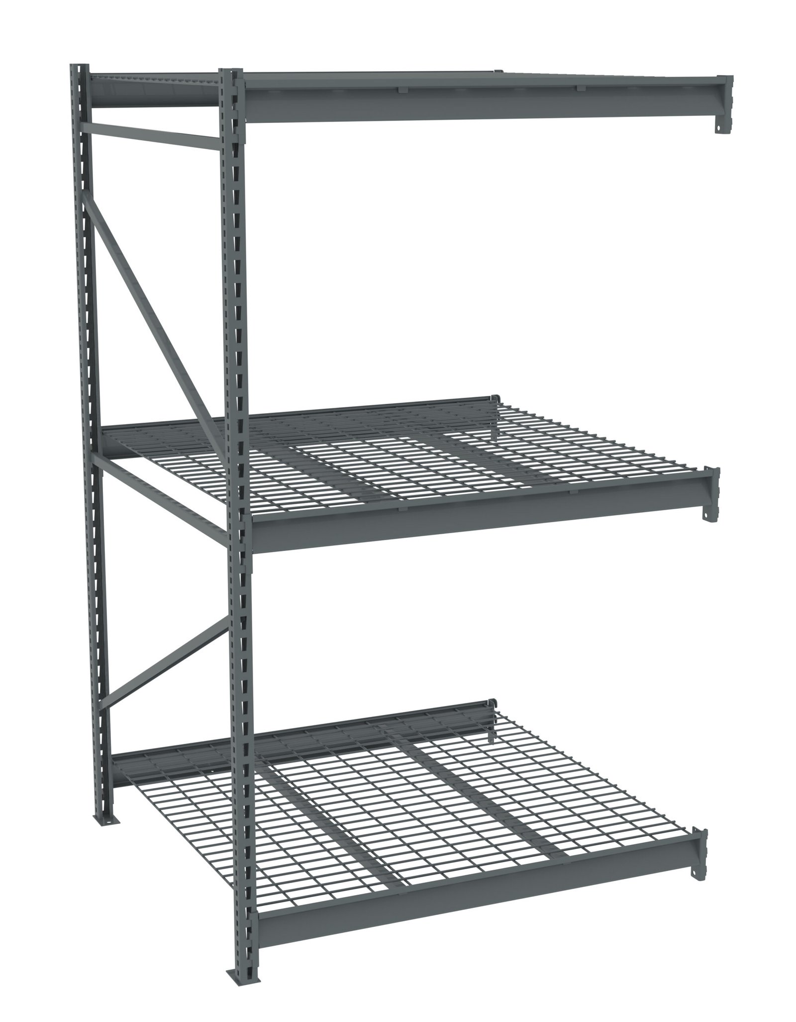 BU-484884WA-scaled-1.jpg Tennsco (BU-484884WA) Bulk Storage Rack Adder Unit With Wire Decking - Image 1