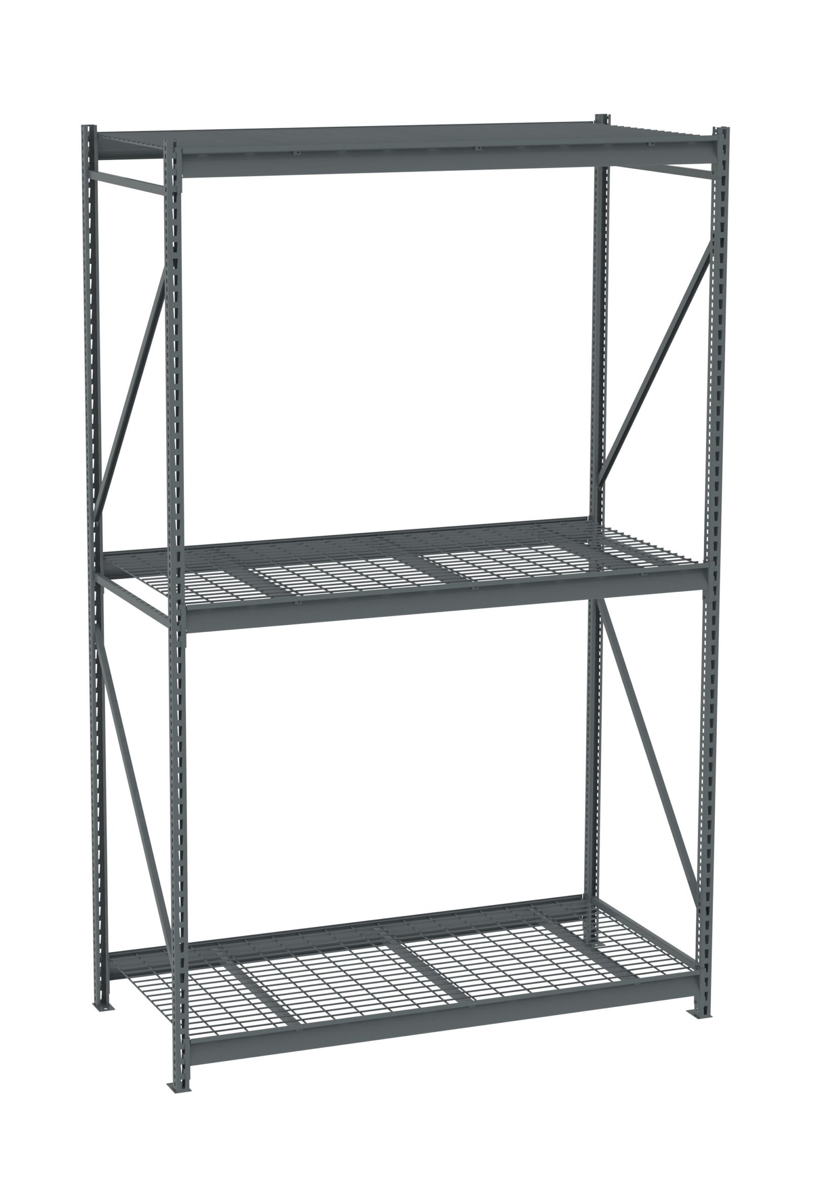 BU-7236120WS-scaled-1.jpg Tennsco (BU-7236120WS) Bulk Storage Rack Starter Unit With Wire Decking - Image 1