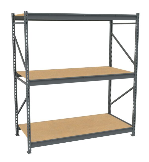 Tennsco (BU-723684PS) Bulk Storage Rack Starter Unit With Particleboard Decking