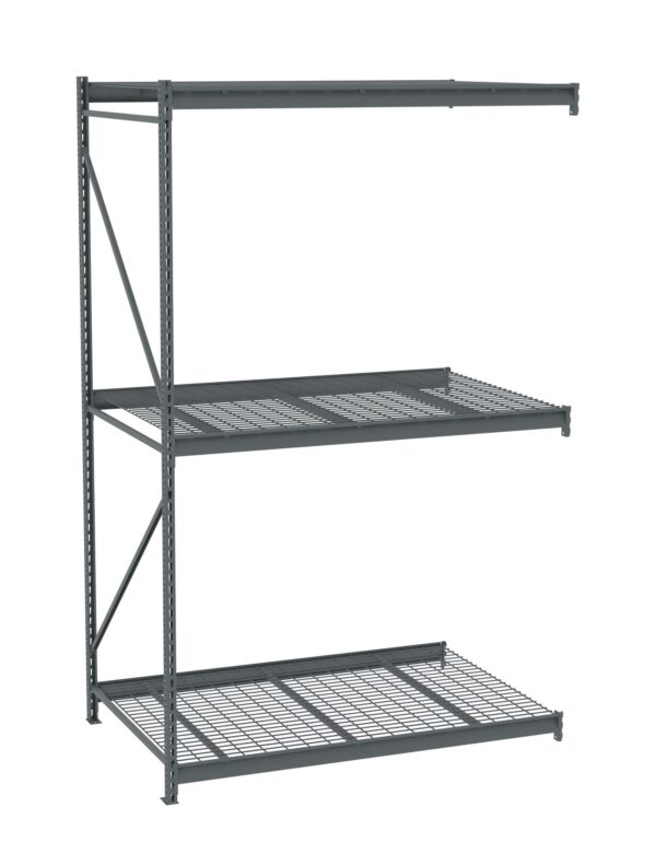 Tennsco (BU-7248120WA) Bulk Storage Rack Adder Unit With Wire Decking