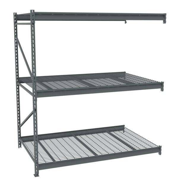 Tennsco (BU-724884WA) Bulk Storage Rack Adder Unit With Wire Decking