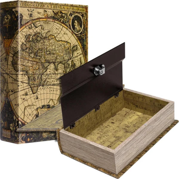 BARSKA (CB12480) Antique Map Book Lock Box