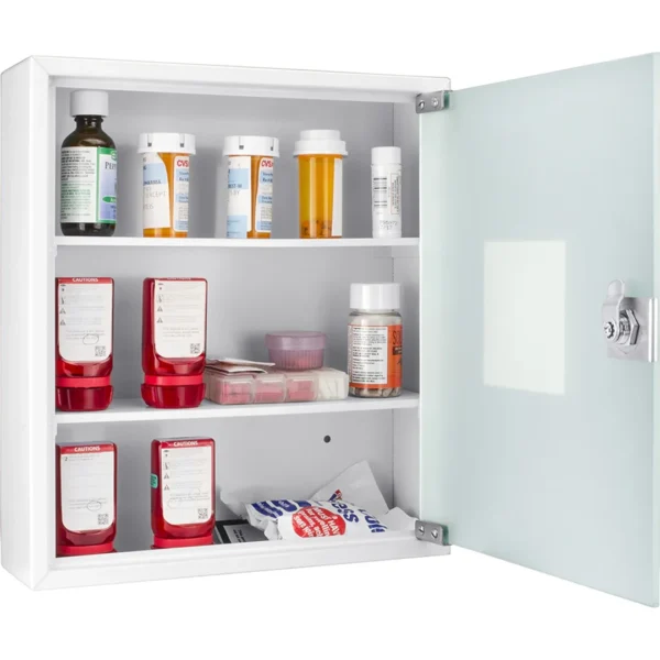 BARSKA (CB12822) Standard Medical Cabinet with Frosted Glass Door