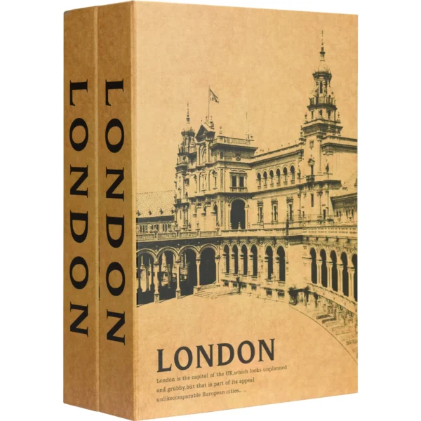 BARSKA (CB13056) London & London Dual Book Lock Boxes with Key Lock