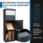 BARSKA (CB13332) MPB-600 Dual Compartment Locking Parcel Box with Package Compartment - Image 3