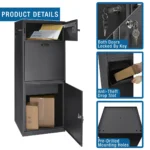 BARSKA (CB13704) MPB-700 Dual Compartment Locking Mail and Parcel Box - Image 3