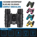 BARSKA (CO10696) 10x25mm Blueline Colorado Compact Waterproof Binoculars, Yellow - Image 2