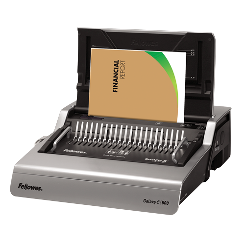 Fellowes 5218301 Galaxy™-E 500 Electric Comb Binding Machine w/ Starter Kit