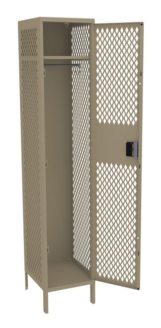 Tennsco (VSL-151872-1) Single Tier Ventilated Locker - One Wide With Legs (Assembled) - VSL-151872-1