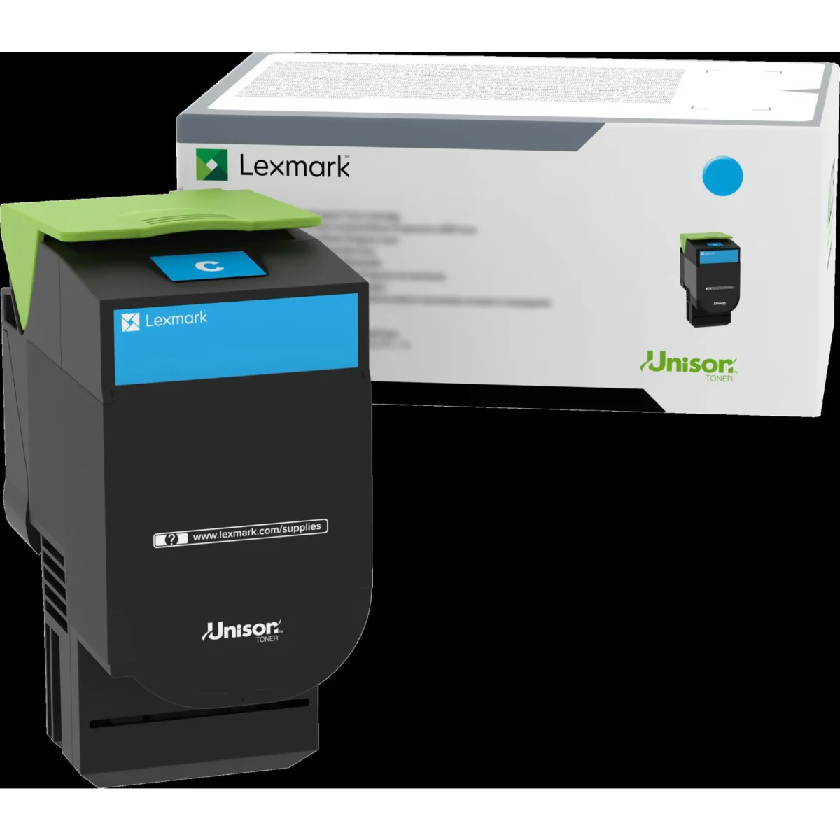 Lexmark LEX70C0HCG High Yield TAA Cyan Original Toner Cartridge - Image 1