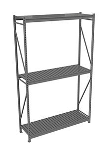 Tennsco (BU-7224120CS) Bulk Storage Rack Starter Unit With Corrugated Decking - BU-7224120CS - 72"w x 24"d x 120"h