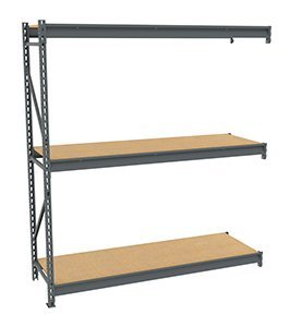 Tennsco (BU-722484PA) Bulk Storage Rack Adder Unit With Particle Board Decking - BU-722484PA- 72"w x 24"d x 84"h